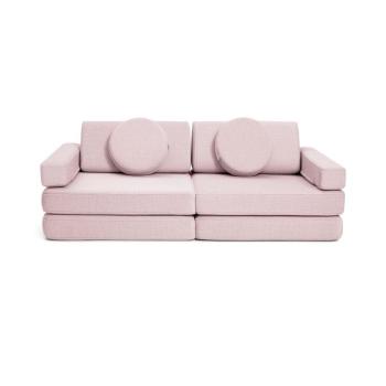 SHAPPY PLAY mini gyermek összecsukható habszivacs kanapé Szín: Soft Pink kép