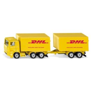 SIKU Blister - DHL teherautó pótkocsival kép