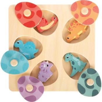 Small foot Fa memória puzzle Dino kép
