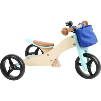 Small Foot Trike 2 az 1-ben türkiz fa kidobó kép
