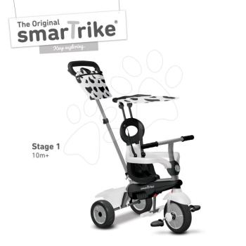 smarTrike tricikli Vanilla TouchSteering napellenzővel 6652400 fekete-feher kép