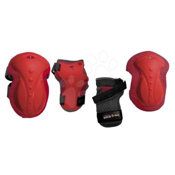 smarTrike védőfelszerelés Safety Gear set M térdre és csuklóra ergonomikus műanyagból piros 4002004 kép