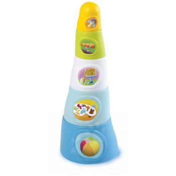 Smoby csészerakosgató kisbabáknak Happy Tower Cotoons 211317 kék kép