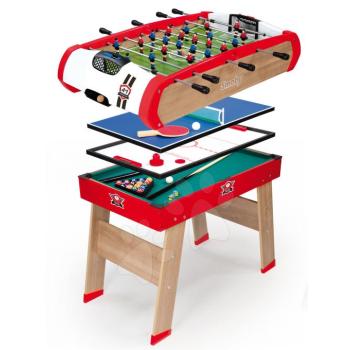 Smoby fa asztali foci Powerplay 4 az 1-ben 640001 kép