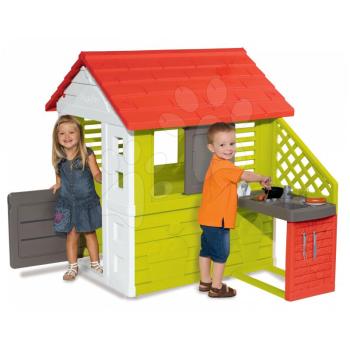 Smoby gyerek házikó Pretty Nature konyhácskával és zsalugáterrel 810702 kép