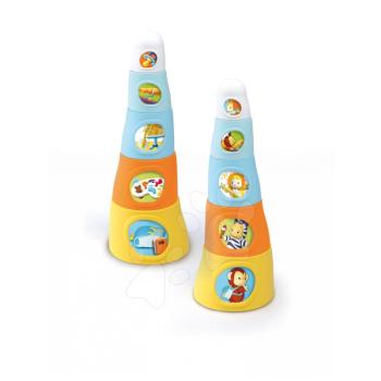 Smoby gyermek csészerakosgató Cotoons 5db 211127 narancssárga-kék kép