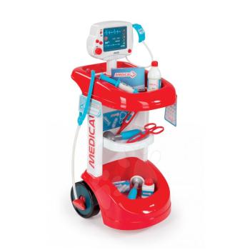 Smoby orvosi kocsi gyerekeknek 24475 piros-fehér kép