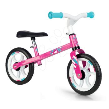 Smoby tanulóbicikli First Bike Pink fémszerkezettel és állítható üléssel 770205 kép
