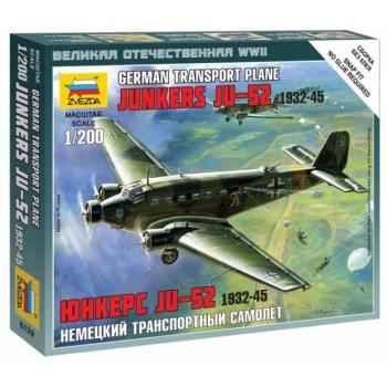 Snap Kit repülőgép 6139 - Junkers Ju-52 Szállító Repülőgép (1:200) kép
