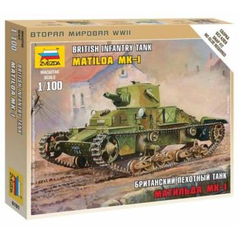 Snap Kit tank 6191 - Brit könnyű tank "Matilda Mk I" (1:100) kép