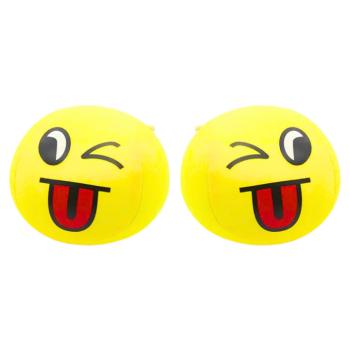 Soft ball smiley hangulatjel 9 cm sárga kép