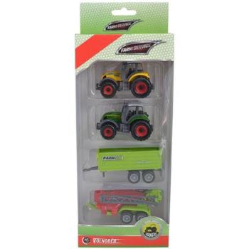 SPARKYS - Mezőgazdasági gép készlet: 2x traktor, platós, permetező 1:64 kép