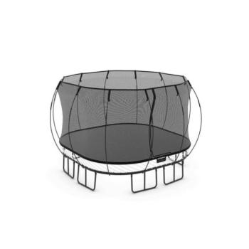 Springfree Trampoline® Nagy Négyszögletes (S113) Trambulin védőhálóval, 340 × 340 cm kép