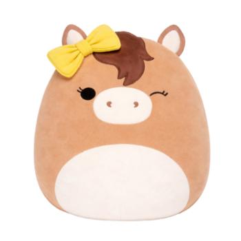 SQUISHMALLOWS Barna ló masnival - Tomar, 13 cm