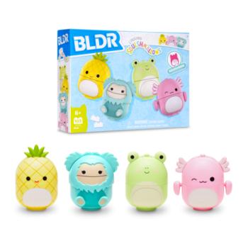 SQUISHMALLOWS építőkészlet BLDR – 4 figurás készlet kép