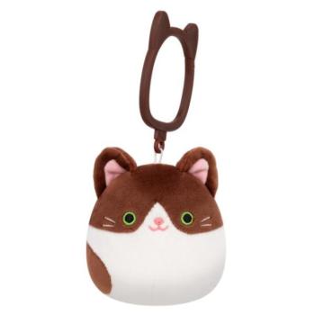 Squishmallows Kulcstartó Glaudini - Sötétbarna Szmoking Macska 9 cm kép