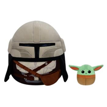 SQUISHMALLOWS Star Wars Mandalorian 30 cm és Grogu 9 cm kép