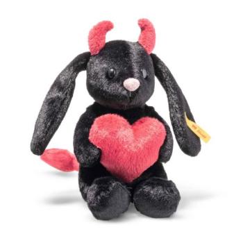 STEIFF Hoppie nyúl - kis ördög fekete 14 cm kép