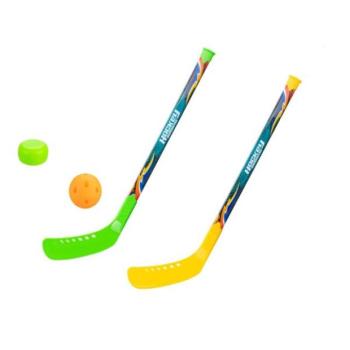 Sun Fun hokiütő 69cm 2db labdával és koronggal kép