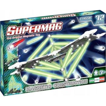 SUPERMAG mágneses építőkészlet Clasic glow 72db kép