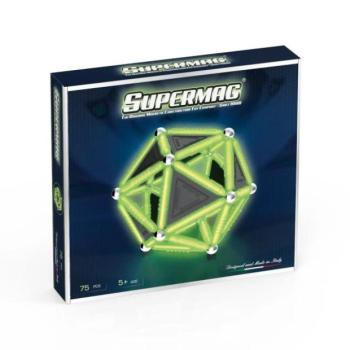 SUPERMAG mágneses építőkészlet Geometry glow 75db kép
