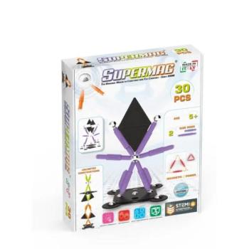 SUPERMAG mágneses építőkészlet Technicolor 30db kép