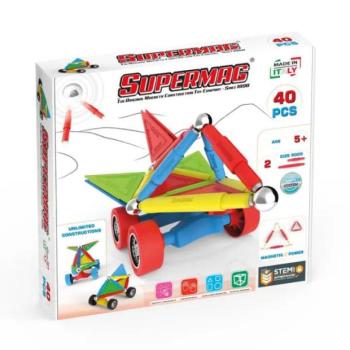 SUPERMAG mágneses építőkészlet Wheels 40db kép