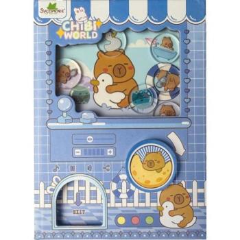 Sycomore Chibi világ – Gashapon jegyzetfüzet – kapibara