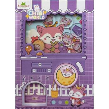 Sycomore Chibi világ – Gashapon jegyzetfüzet – róka kép