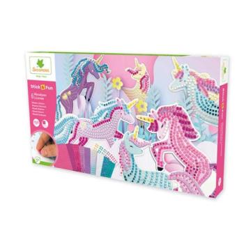 Sycomore Stick & Fun - XXL kreatív készlet - mozaik - unikornisok kép