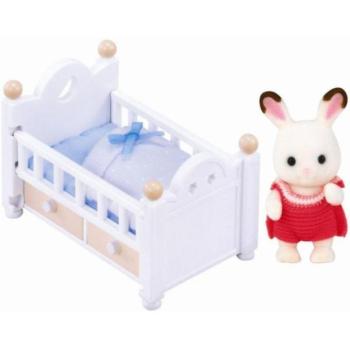 Sylvanian Families Bútorok csokoládé nyulak - lenne egy nyúl a kiságyban kép