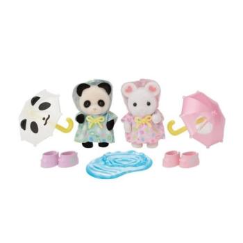 Sylvanian Families Esőben sétáló Baby Duo kép