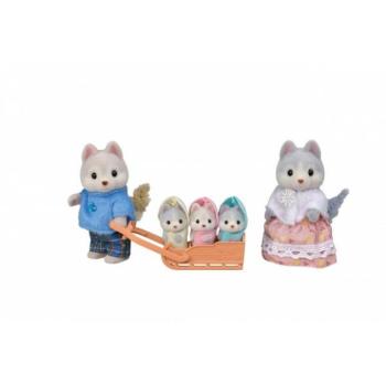 Sylvanian Families Husky család hármasikrekkel kép