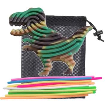 Szenzoros játék szilikonból Kheki dinoszaurusz (SENSORY-DINOSAUR) kép