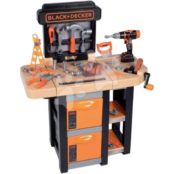 Szerelőműhely Open Bricolo Workbench Black&Decker Smoby 37 kiegészítővel kép