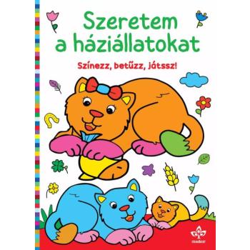 Szeretem a háziállatokat – Színezz, betűzz, játssz! kép
