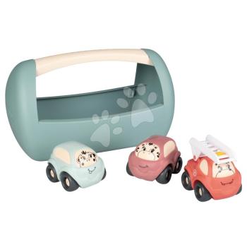 Szerszámos láda kisautókkal Vehicles Little Smoby három állatkás közlekedési eszköz 12 hó-tól kép
