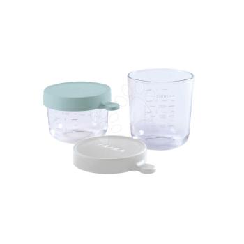 Szett 2 ételtároló doboz Beaba minőségi üvegből 1x150 ml vilagos és 1x250 ml szürke 0 hó-tól kép