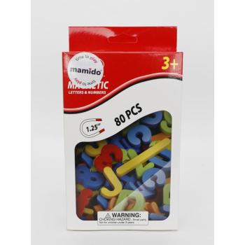 Színes mágneses betűk és számok 80 db, 3,1 cm méret MT1526 kép