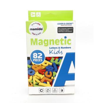 Színes mágneses betűk és számok 82 darab, 3,8 cm méretű MT1527 kép