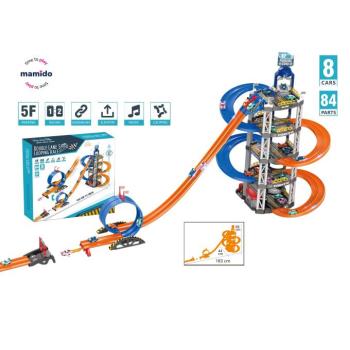 Szintes garázs - öt emeletes, lifttel, hangokkal és 183 cm-es hurokpályával kép