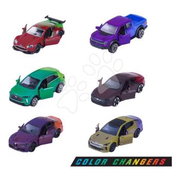 Színváltós kisautó Color Changers Majorette fém 6 különböző fajta 7,5 cm hosszú kép