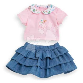 Szoknya és póló játékbabára Ruffle Skirt & T-shirt A Weekend in Paris Mon Grand Poupon Corolle 36 cm babának 24 hó-tól kép