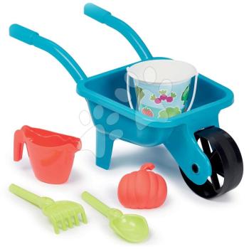 Talicska kerti szerszámokkal Garnished Weelbarrow Set Écoiffer locsolókannával vödörrel 5 kiegészítővel 18 hó-tól kép