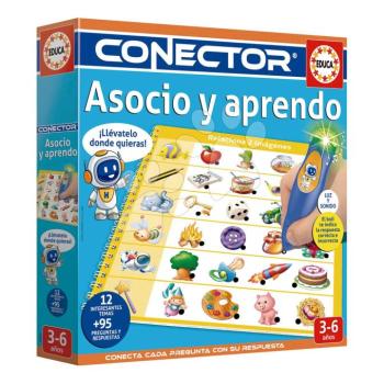 Társasjáték Az asszociációkat tanulom Associate Conector Educa okostollal hanggal és fénnyel 95 kérdés spanyolul 4 évtől kép