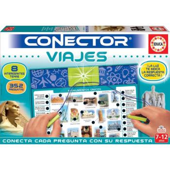 Társasjáték Conector Emlékművek és utazás Viajes Educa spanyol nyelvű 352 kérdés 7-12 éves korosztálynak kép