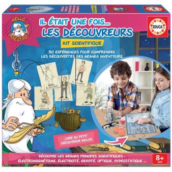 Társasjáték Hello Maestro Educa Felfedezők és Kutatók francia nyelven 8 éves kortól kép
