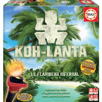 Társasjáték Koh Lanta Titokzatos thai sziget Educa 2-4 játékos, francia nyelvű 6-99 éves korosztálynak kép