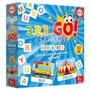 Társasjáték Szavak 3,2,1... Go! Challenge Words Educa 48 szó 150 betű angol 6 évtől kép