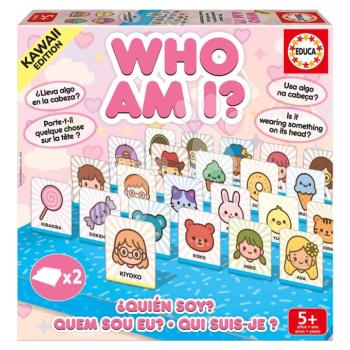 Társasjáték találd ki, ki vagyok Who am I Kawaii Educa 48 kártyalap 2 játékosnak spanyol angol francia és portugál nyelven 5 évtől kép